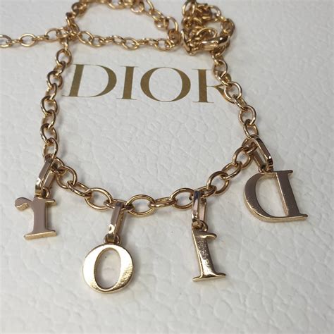 dior necklace japan|dior letters necklace value.